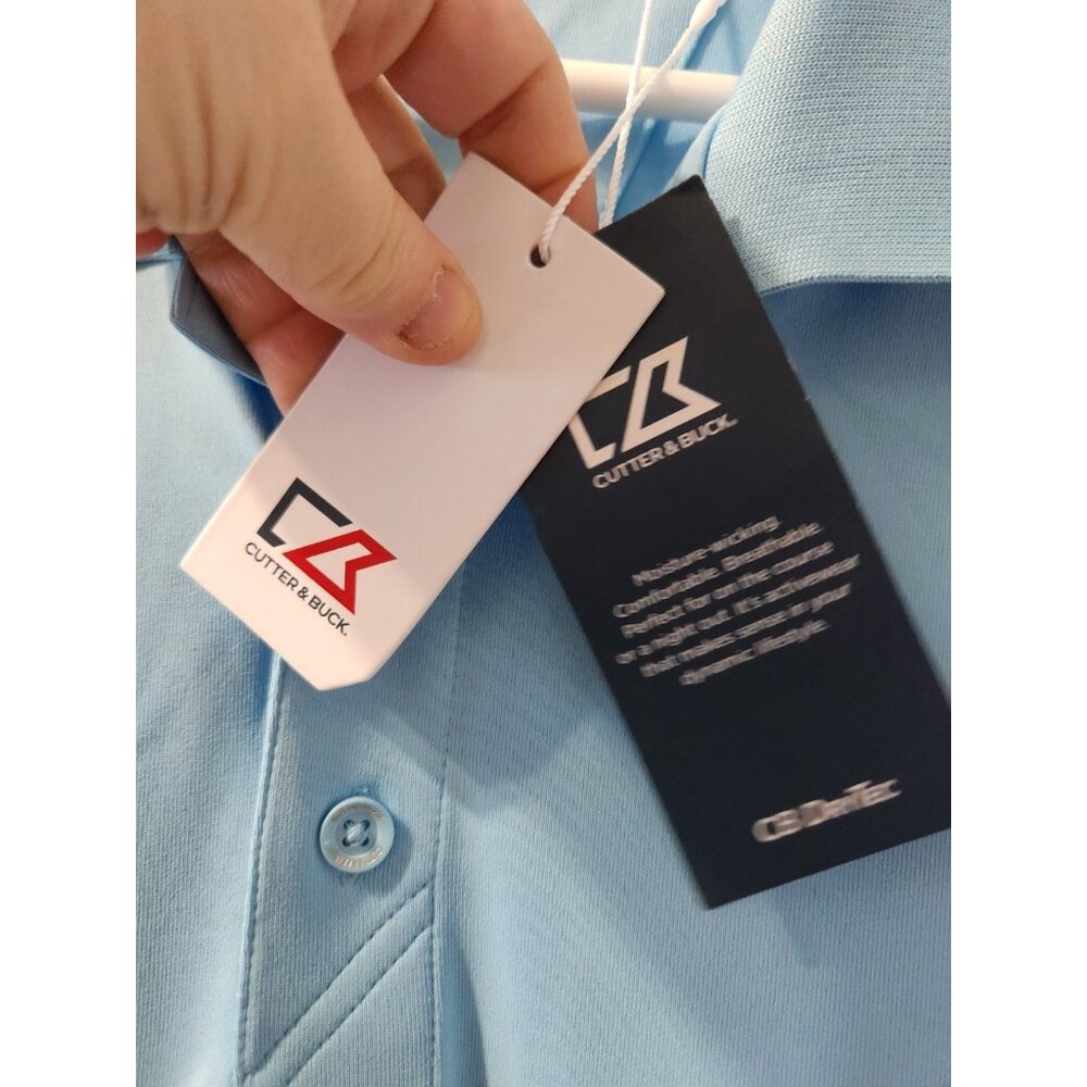 Cutter And Buck Polo XL New With Tag With Desjardins Logo On Sleeve - Picture 3 of 10